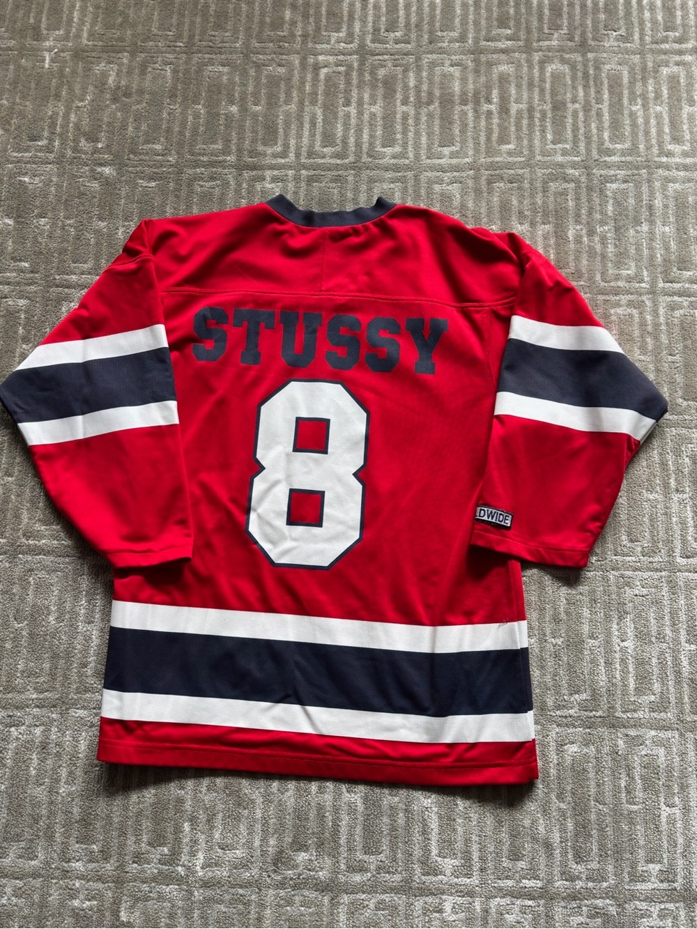 Stussy Red Hockey Jersey